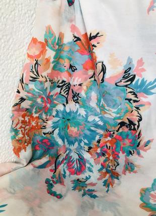 Снуд шарф хомут принт цветы от pieces3 фото