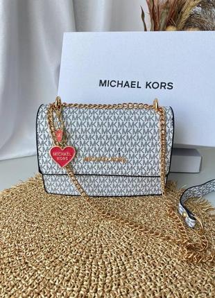 Сумка клатч guess long light grey