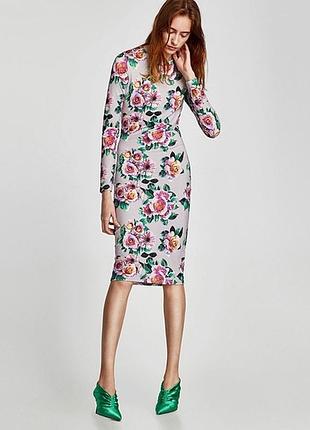 Zara стрейчева сукня трикотаж