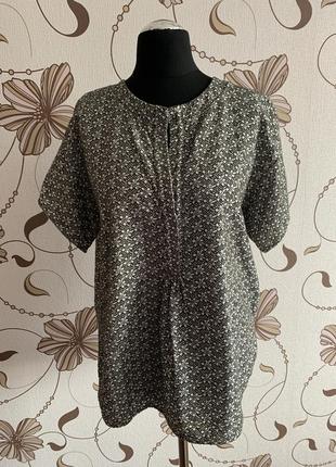 Блуза свободного кроя с набивным рисунком sonia de nisco, имталия, р.40