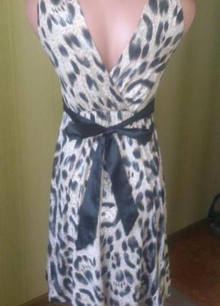 Жіноче красовое плаття леопардове забарвлення сарафан6 фото