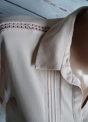 Блуза мерехтливої кольору з мереживом atmosphere