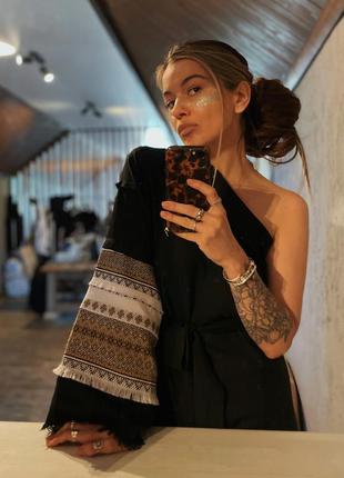 Сукня «на запах» , на одне плече / handmade one size s - l