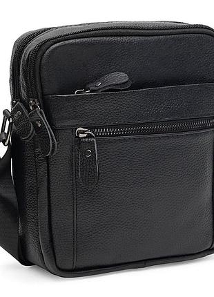Мужская кожаная сумка среднего размера