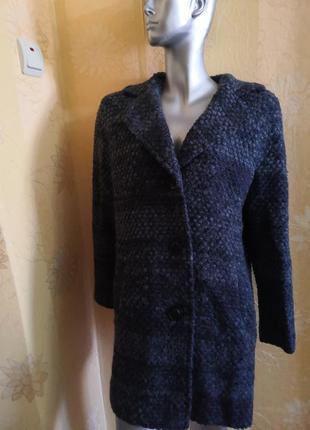 Вязаный поджак, вязаное пальто, размер m/l.