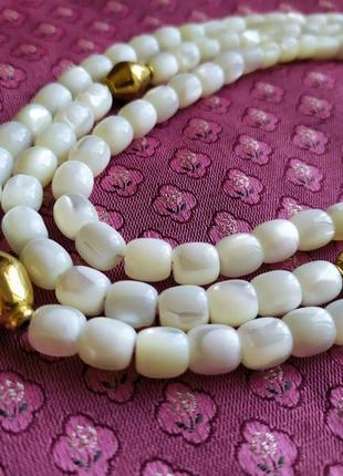 Этническое украинское традиционное ожерелье из перламутра баламаты с пуговичками