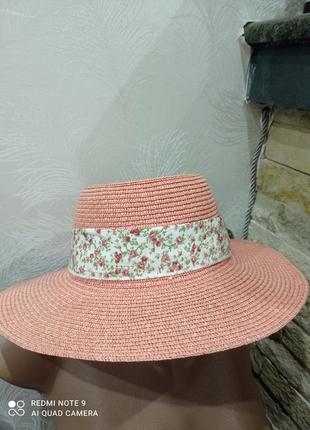 Пляжная шляпа из итальянской соломы1 фото