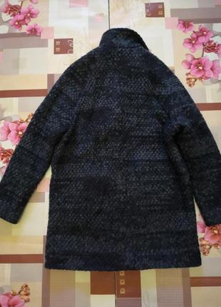 Вязаный поджак, связанный пальто, размер m/l.8 фото