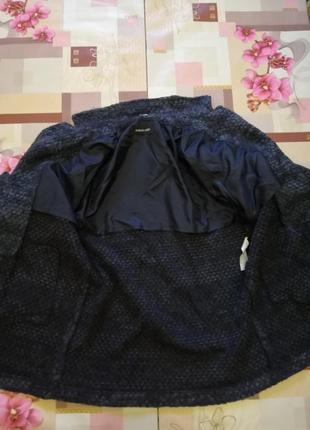 Вязаный поджак, связанный пальто, размер m/l.9 фото