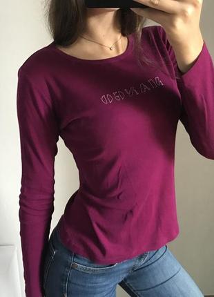 Футболка mango на длинный рукав лонгслив