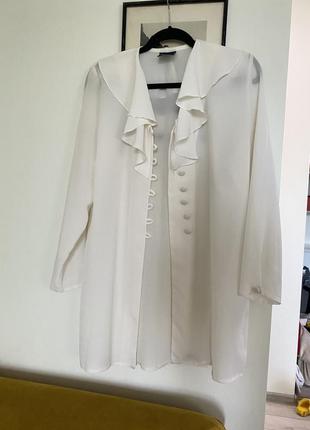 Біла блуза1 фото