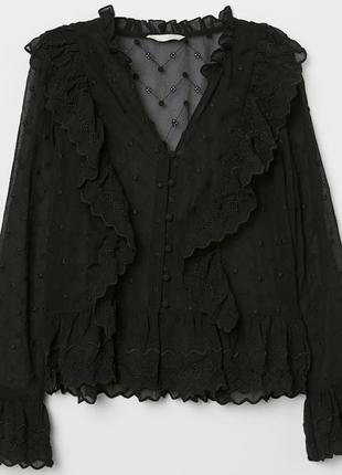 Кружевная блуза от h&m