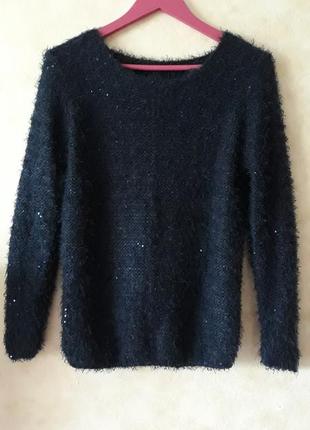 Светр травка з паєтками,теплий акриловий светр травка