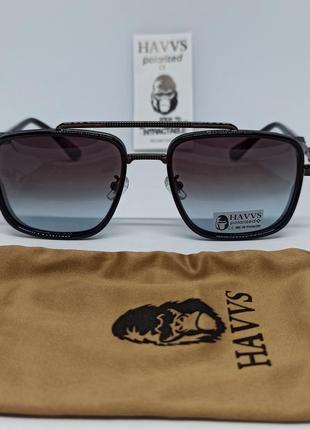 Havvs очки мужские солнцезащитные в стиле chrome hearts оригинал сине коричневый градиент поляризированые2 фото