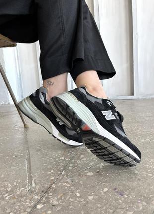 New balance 992 чоловічі жіночі кросівки в сіточку чорні весна осінь мужские женские кроссовки в сеточку унисекс черные демисезон