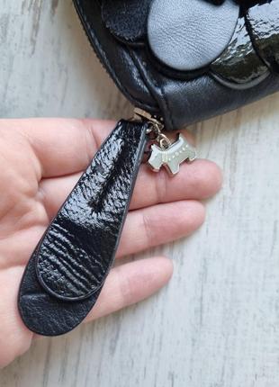 Брендовий шкіряний чорний оригінальний жіночий клатч гаманець портмоне купюрник сумка з натуральної шкіри radley 100% шкіра з брелоком3 фото
