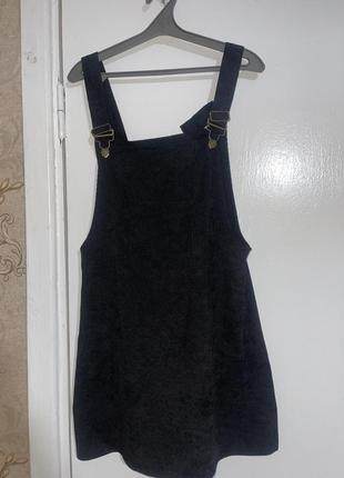 Сарафан черное платье платьте туника туника джинс4 фото