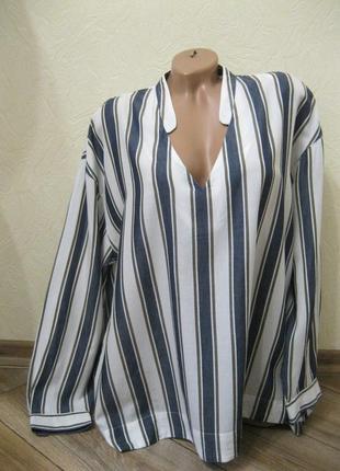 Женская туника рубашка блузка marks & spencer / большой размер1 фото