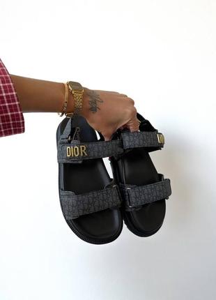 Сандалі d*** slippers logo black premium