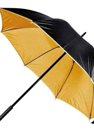 Зонт-трость женский macma, золотистый2 фото