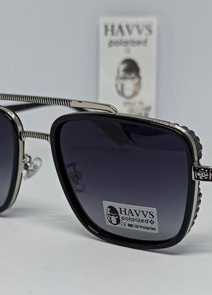 Havvs очки мужские солнцезащитные оригинал в стиле chrome hearts серо фиолетовый градиент поляризированые