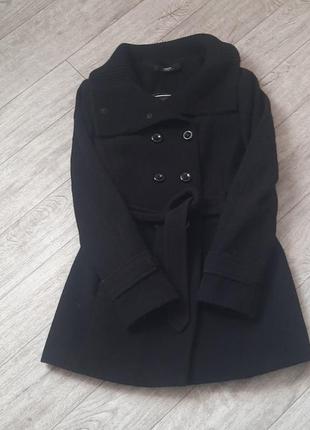 Стильное черное пальто mexx metropolitan 42-44