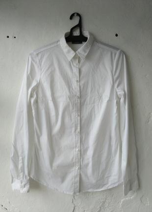Женская белая базовая рубашка от yessica размер 36-40