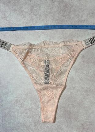Трусики shine strap lace thong від victoria's secret орігінал6 фото