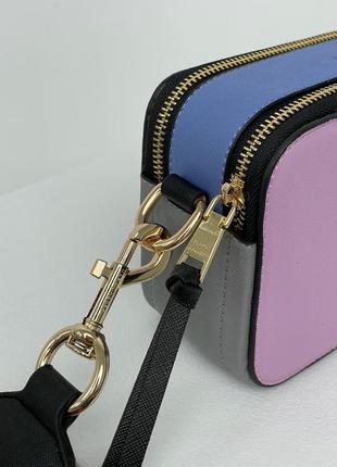 Сумка в стиле marc jacobs the snapshot purple/blue8 фото