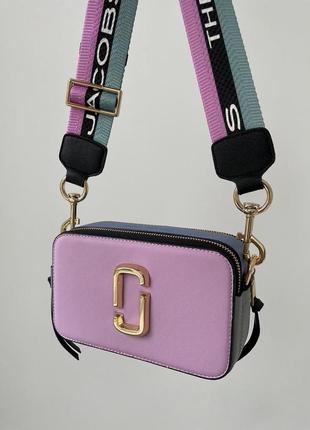 Сумка в стиле marc jacobs the snapshot purple/blue10 фото