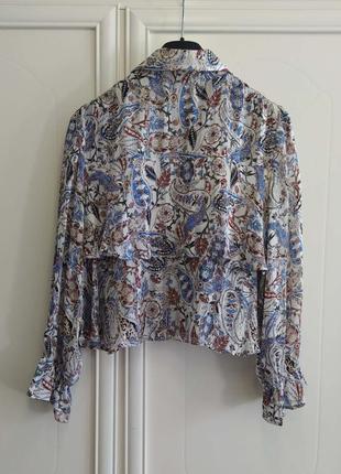 Блуза, от zara, с воланами2 фото