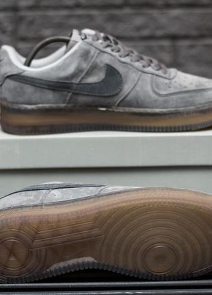 Замшевые, люксовые кроссовки nike air force low luxury suede8 фото