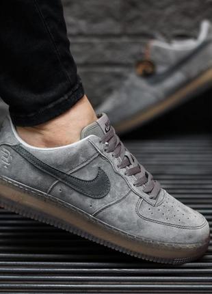 Замшевые, люксовые кроссовки nike air force low luxury suede5 фото