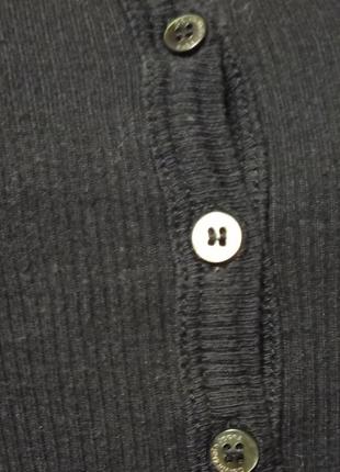 Моделово-хлопковый лонгслив в рубчик calvin klein jeans,p.m5 фото