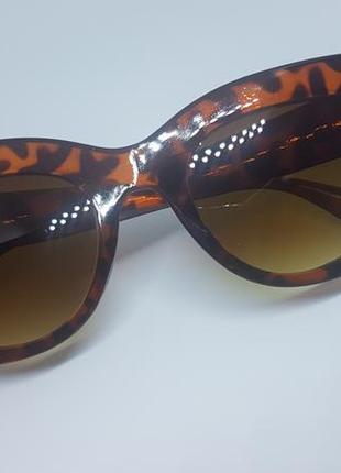 Жіночі сонцезахисні окуляри «котяче око» леопардові3 фото