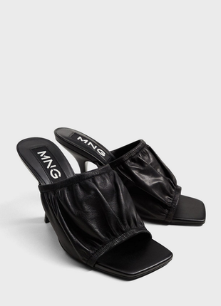 Кожаные сабо мюли  mango р.38-39