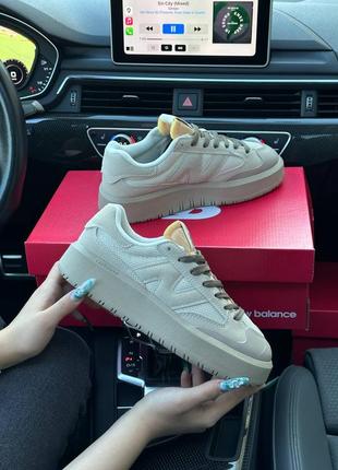 New balance ct302 white beige bone