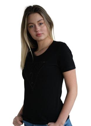 Футболка женская guess b-1018 black l2 фото