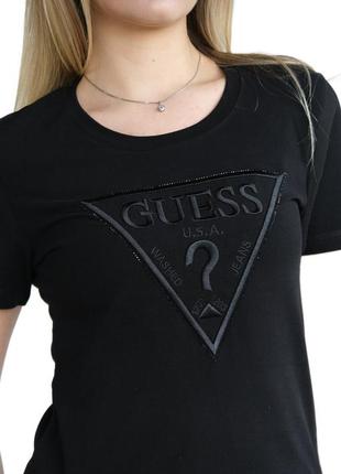 Футболка женская guess b-1018 black l3 фото