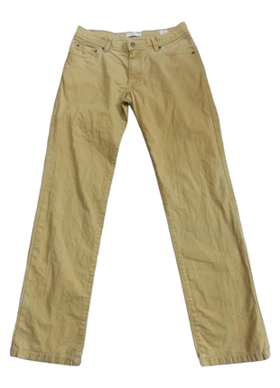 Італійські  гірчичні штани. літні джинси, брюки bugatti1 фото