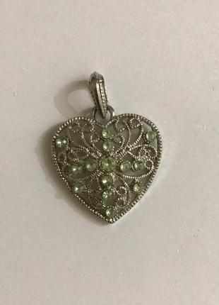 Кулон подвеска сердце 2