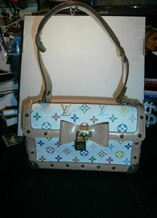 Multicolor canvas pretoria hand bag  ручка кожа