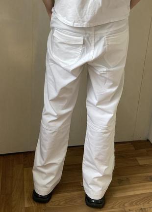 Широкие белые брюки blanco style3 фото