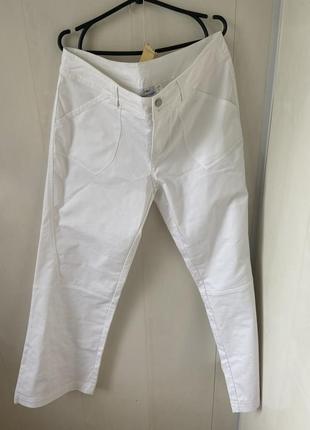 Широкие белые брюки blanco style4 фото