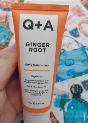 Зволожувальний крем для обличчя на основі кореня імбир q+a ginger root daily moisturiser 75ml