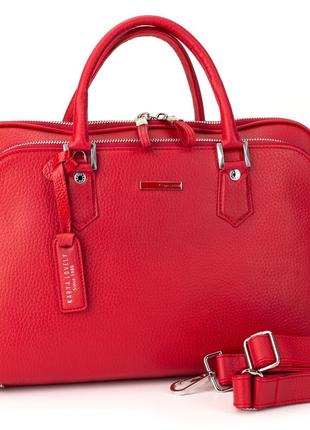 Жіночий портфель сумка karya 2237-46 з натуральної шкіри червоний туреччина