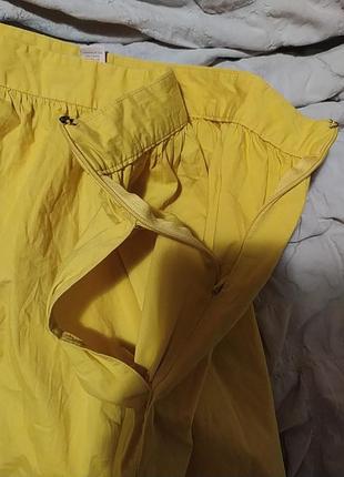 Великолепная желтая юбка миди, ротер +-463 фото