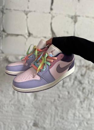 Кроссовки nike jordan 1 low pastel purple