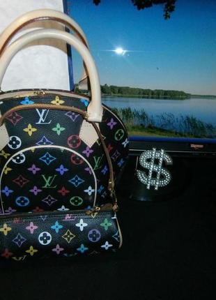 Ellipse monogram multicolor bag + mini pouch