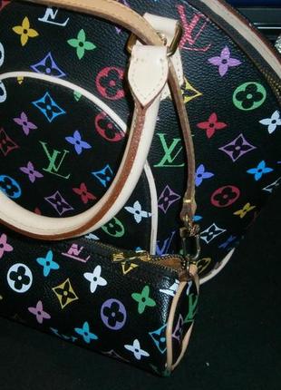 Ellipse monogram multicolor bag + mini pouch5 фото